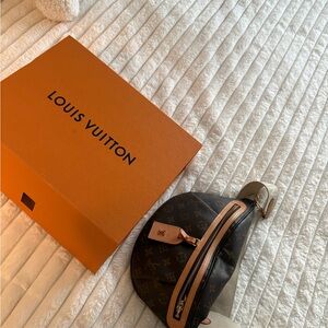 Louis Vuitton Brown and Tan Monogram crossbody bag